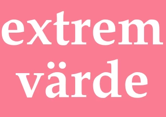 Synonym extremvärde