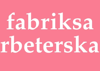 Synonym fabriksarbeterska