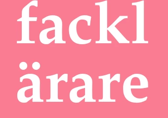 Synonym facklärare