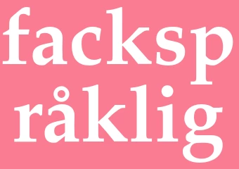 Synonym fackspråklig