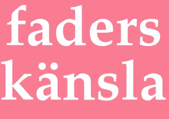 Synonym faderskänsla