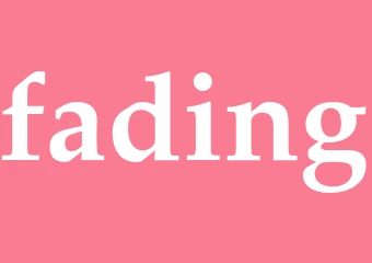 Synonym fading
