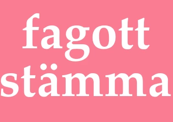 Synonym fagottstämma