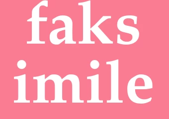 Synonym faksimile