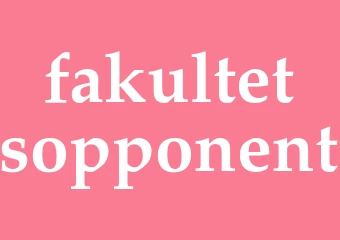 Synonym fakultetsopponent