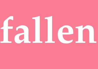 Synonym fallen
