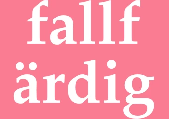 Synonym fallfärdig