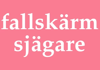 Synonym fallskärmsjägare