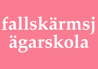Synonym fallskärmsjägarskola