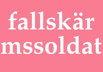 Synonym fallskärmssoldat