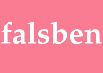 Synonym falsben