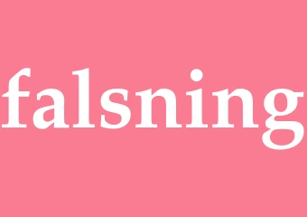 Synonym falsning