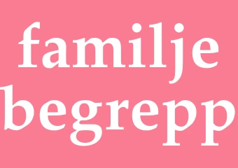 Synonym familjebegrepp