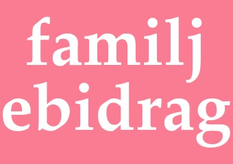 Synonym familjebidrag