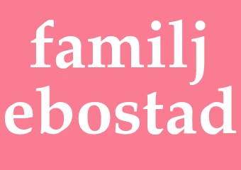 Synonym familjebostad