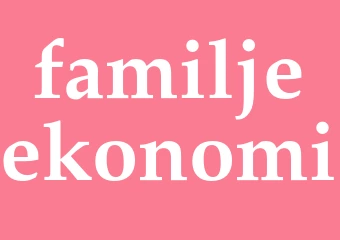Synonym familjeekonomi