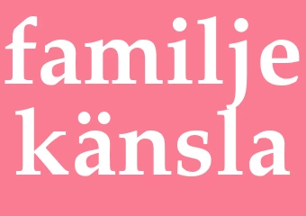 Synonym familjekänsla