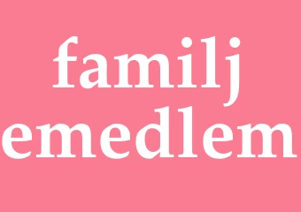 Synonym familjemedlem