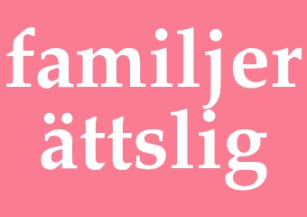 Synonym familjerättslig