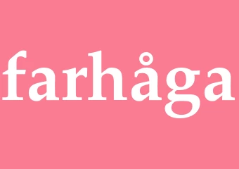 Synonym farhåga