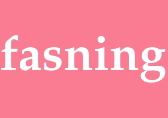 Synonym fasning