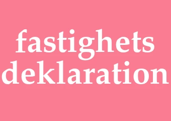 Synonym fastighetsdeklaration