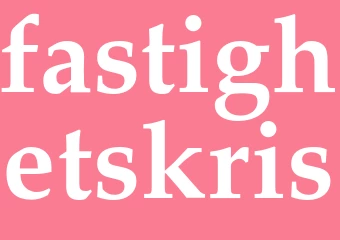 Synonym fastighetskris