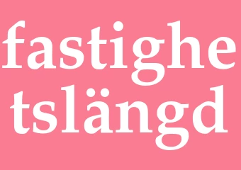 Synonym fastighetslängd