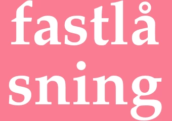 Synonym fastlåsning