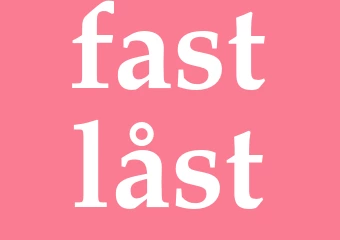 Synonym fastlåst