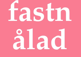 Synonym fastnålad