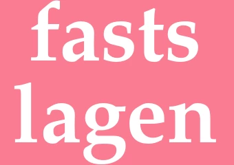 Synonym fastslagen