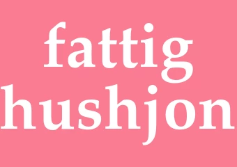Synonym fattighushjon