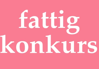 Synonym fattigkonkurs