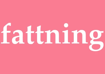 Synonym fattning
