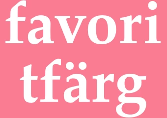 Synonym favoritfärg