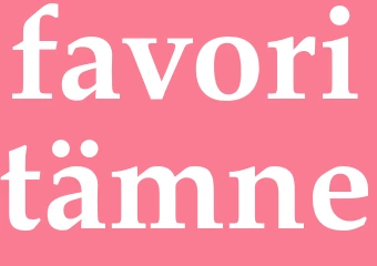 Synonym favoritämne