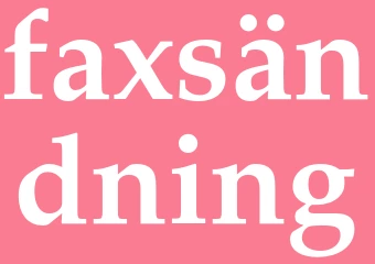Synonym faxsändning