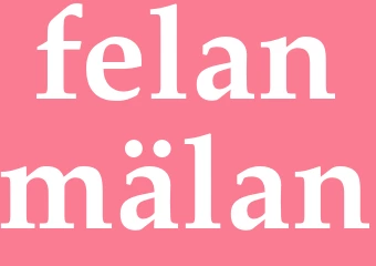 Synonym felanmälan