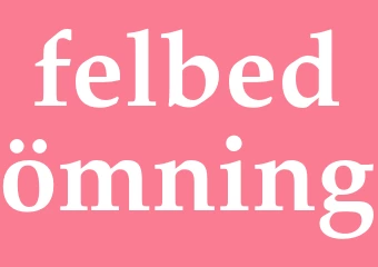Synonym felbedömning