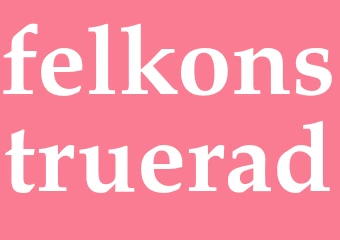 Synonym felkonstruerad