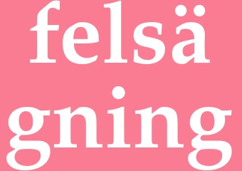 Synonym felsägning