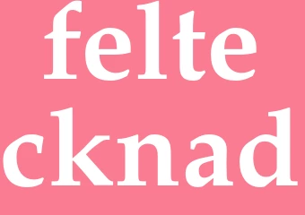 Synonym feltecknad