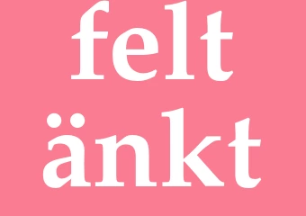 Synonym feltänkt