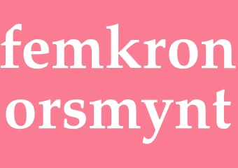 Synonym femkronorsmynt
