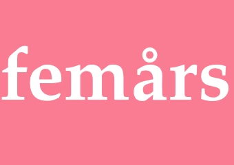 Synonym femårs