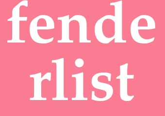 Synonym fenderlist