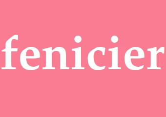 Synonym fenicier