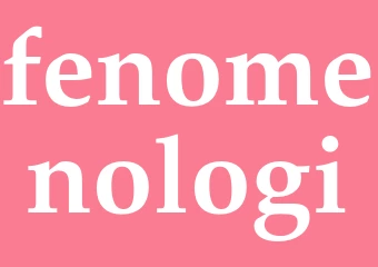Synonym fenomenologi