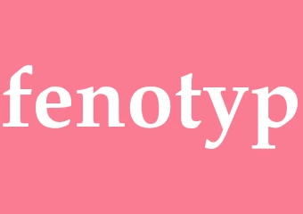 Synonym fenotyp